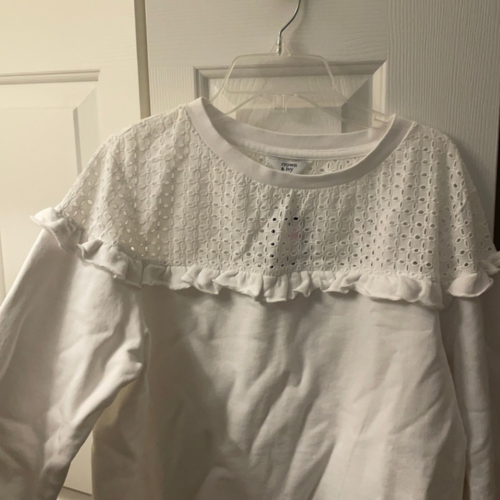 Crown and Ivy Ruffle Long Sleeve